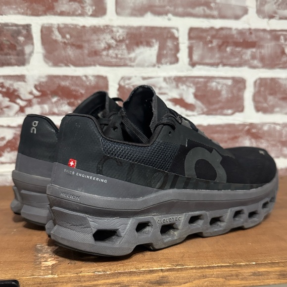 On Running Cloudmonster Black Magnet Womens 8.5 Sneaker All Solid Black - Picture 7 of 16